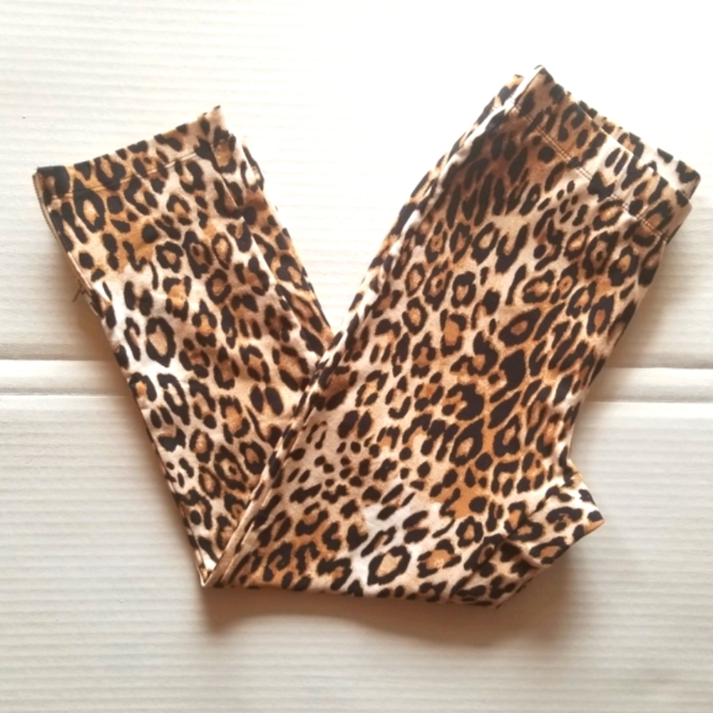 SLIMMING OPTIONS WOMENS LEOPARD PRINT LEGGINGS